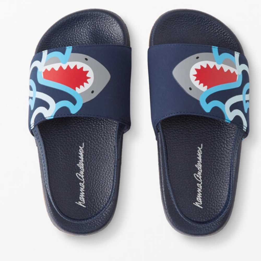 Hanna Andersson Shark Slides:Size 7